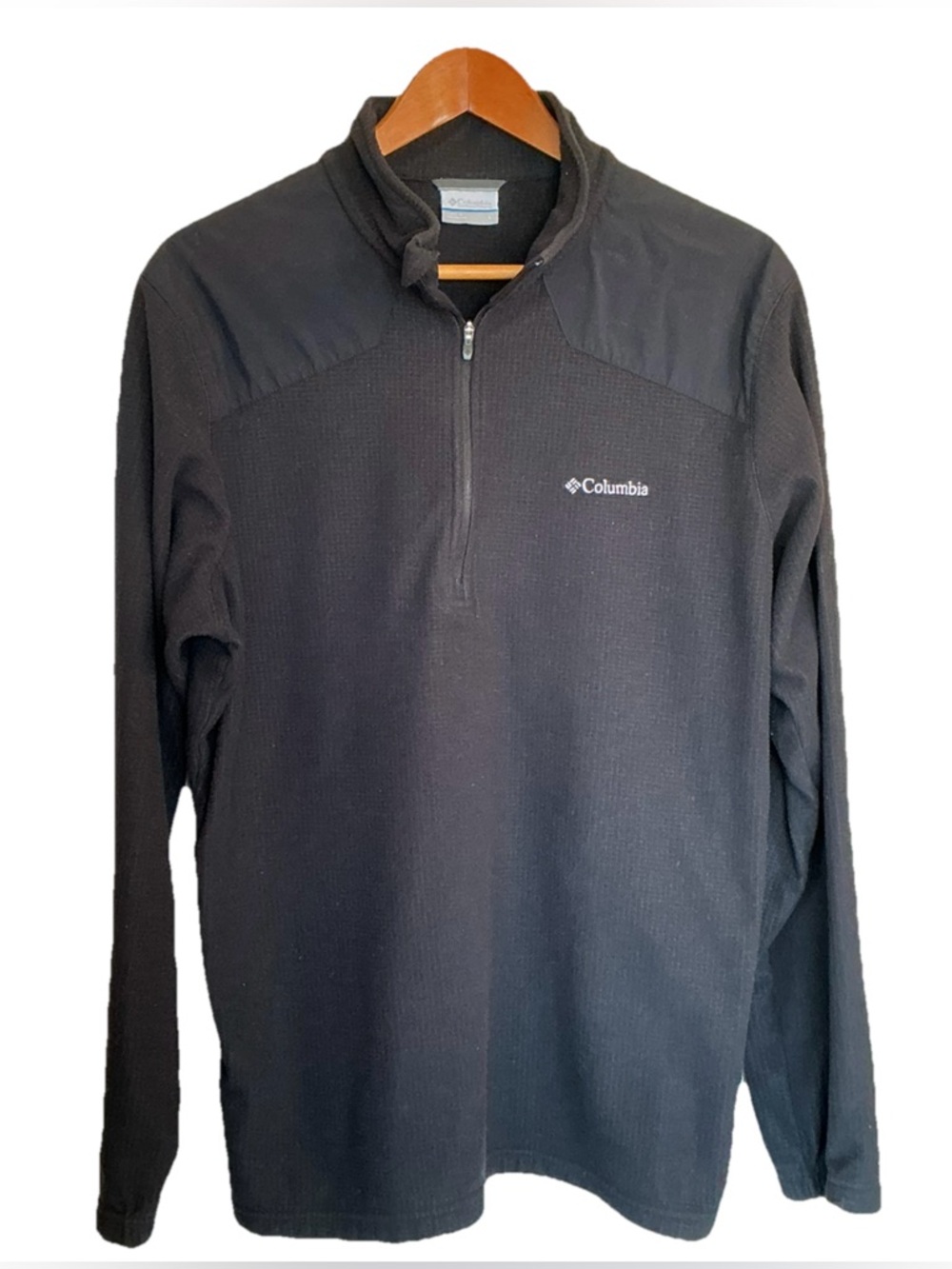 Columbia Men’s Black Klamath Range™ II Half Zip UPF 50 Fleece Pullover Size L
